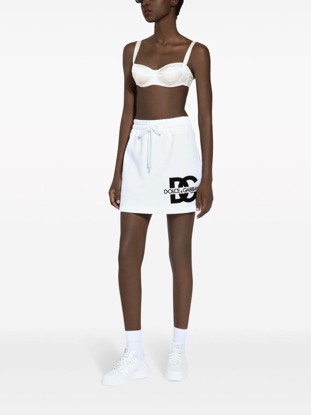 DOLCE & GABBANA Chic Cotton Mini-Skirt for Women - SS24 Collection