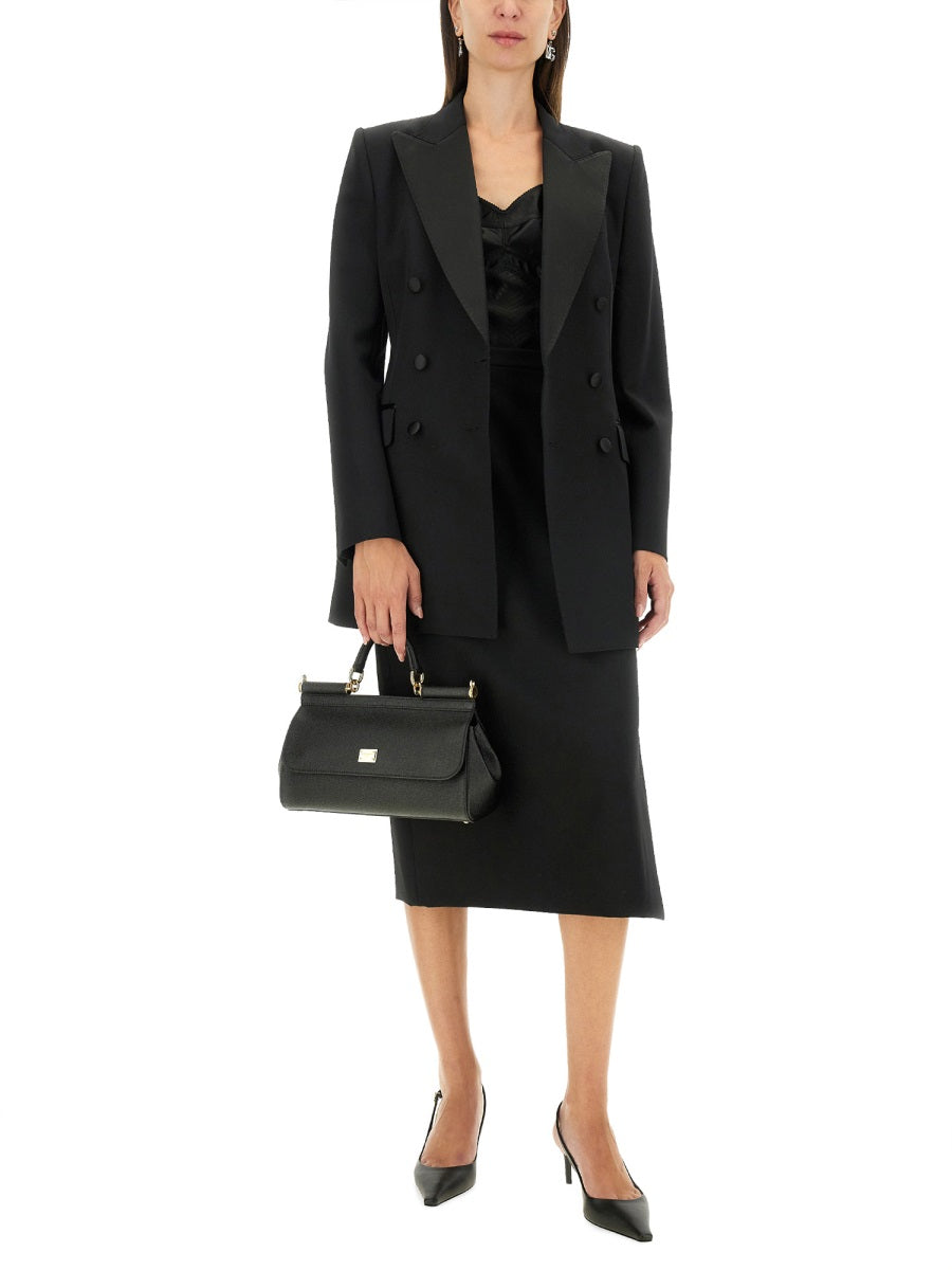 DOLCE & GABBANA Slim Fit Longuette Skirt - Size 40