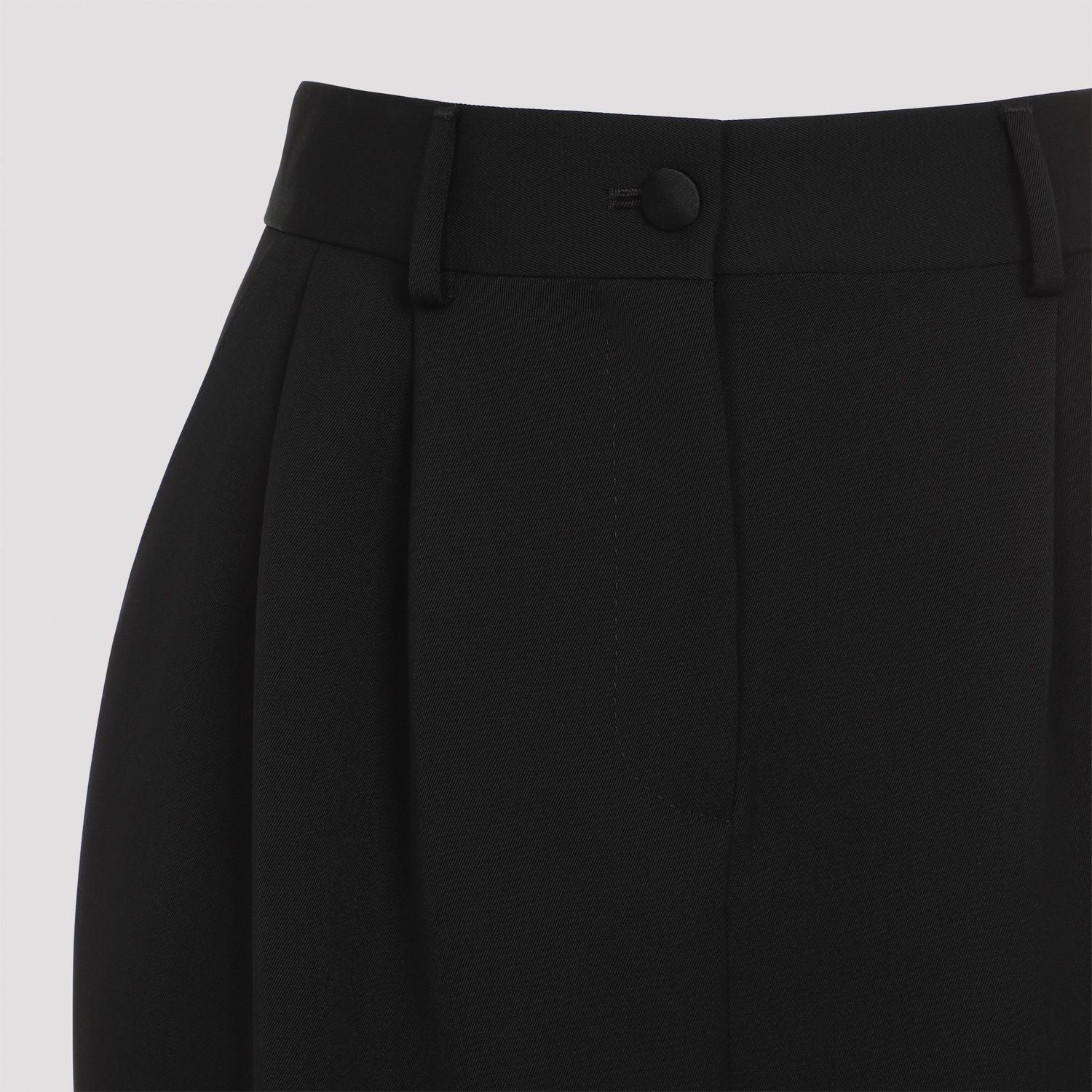 DOLCE & GABBANA Tailored Gabardine Wool Pencil Skirt