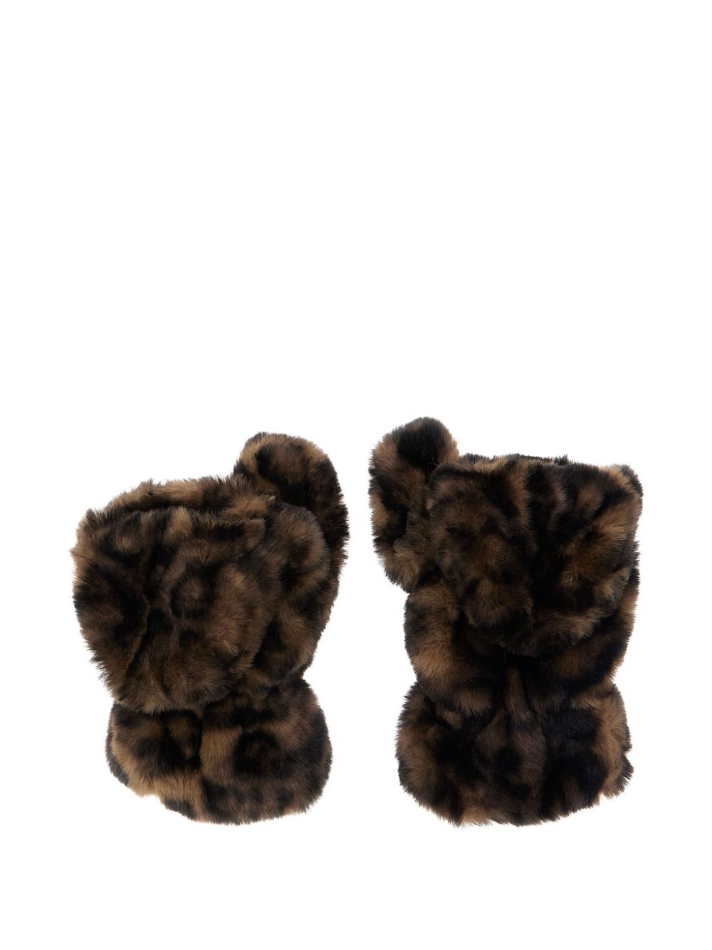 APPARIS Leopard Motif Pull-On Winter Gloves