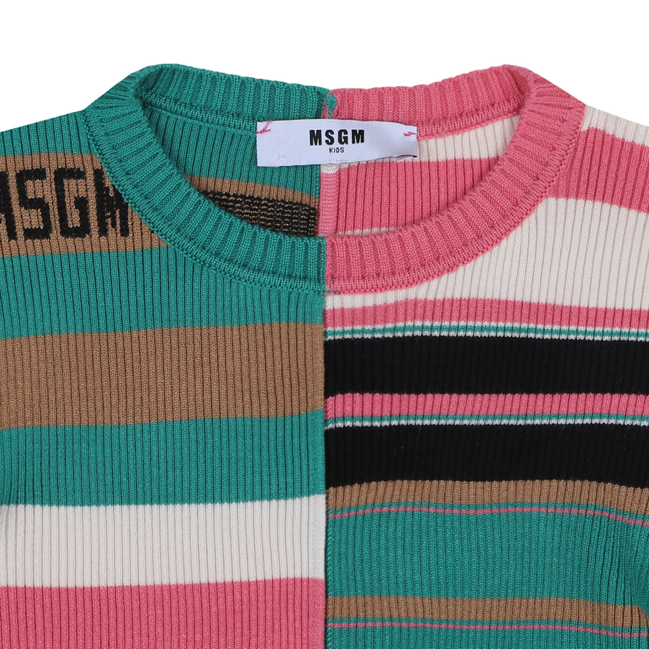 MSGM KIDS Mini Multicolour Viscose Sweater for Girls