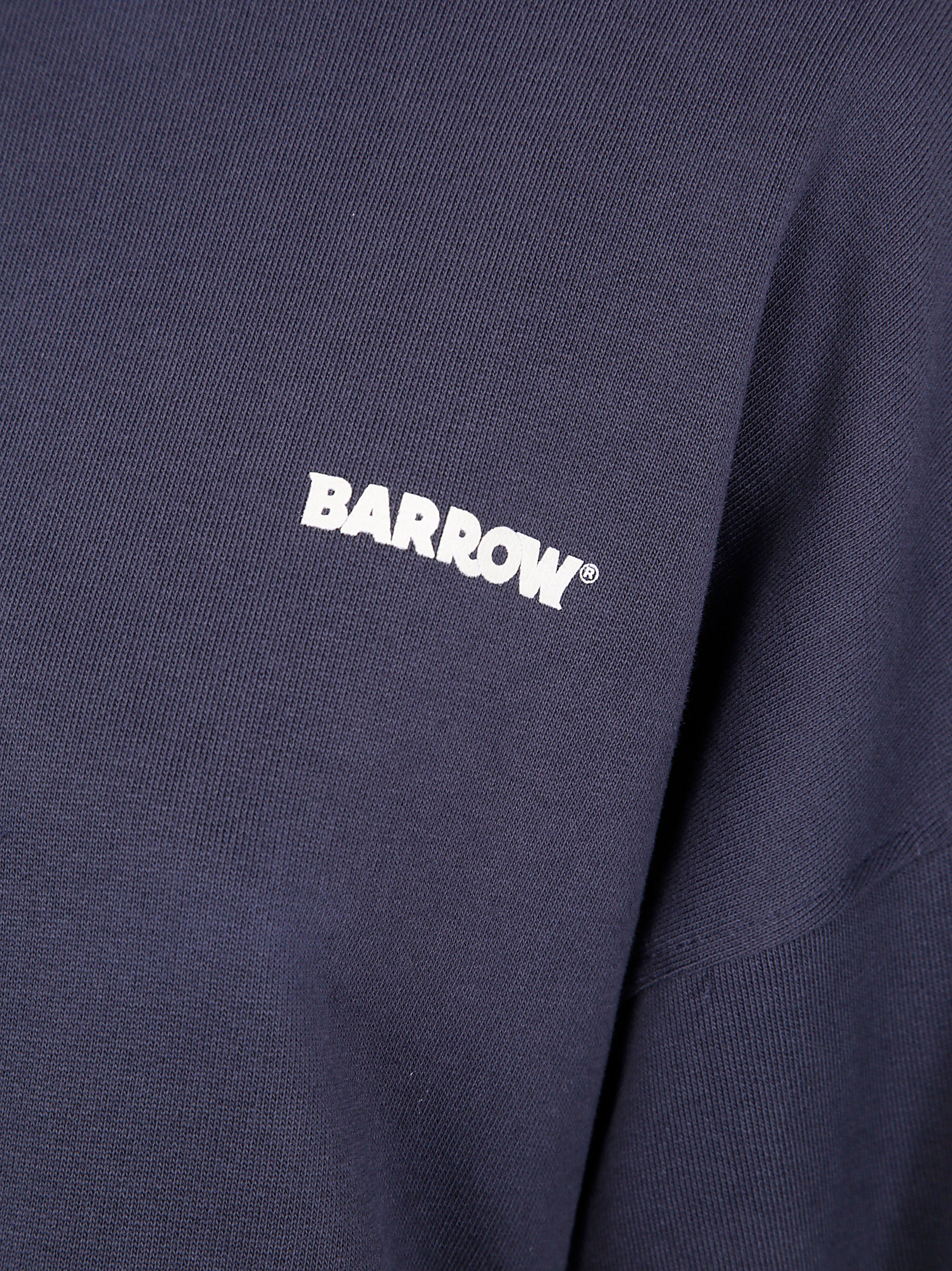 BARROW Unisex Logo Print Hoodie with Kangaroo Pocket