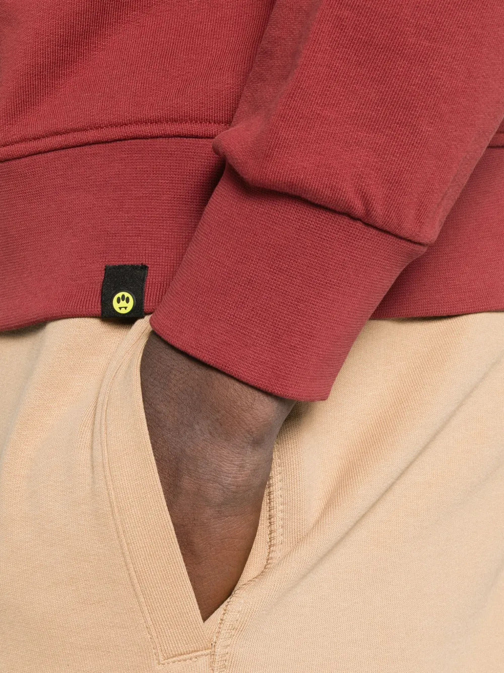 BARROW Unisex Cotton Sweatshirt with Logo and Smile Print