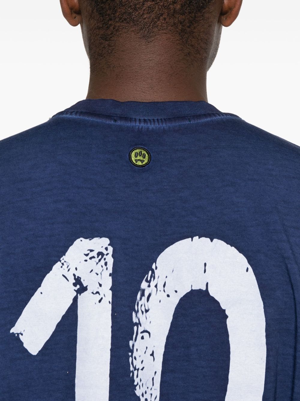 BARROW Unisex Crewneck T-Shirt with Logo and Back Number 10
