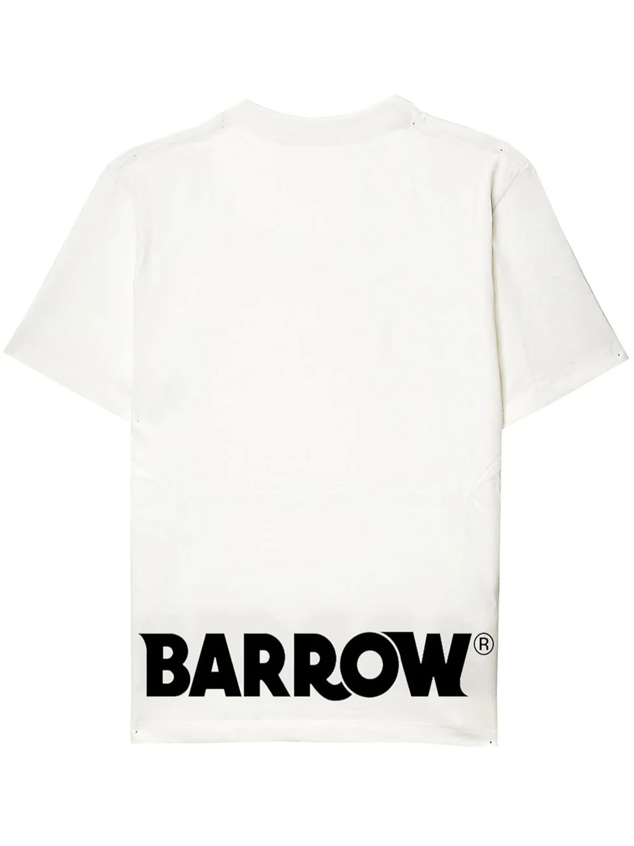 BARROW Unisex Crewneck T-Shirt with Smile Face Print