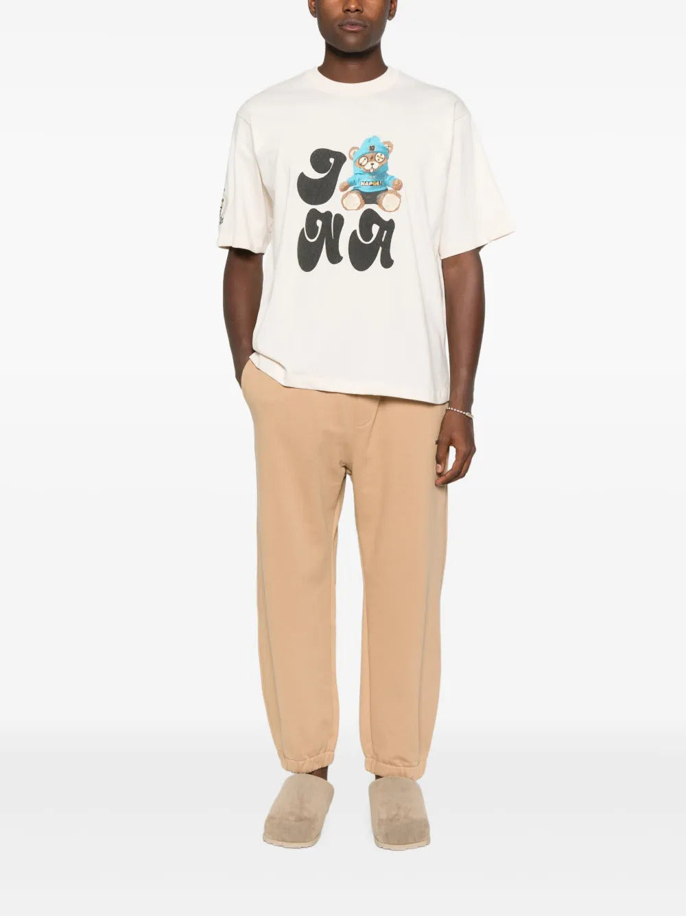 BARROW Unisex Crew Neck T-Shirt with Front Print - FW25