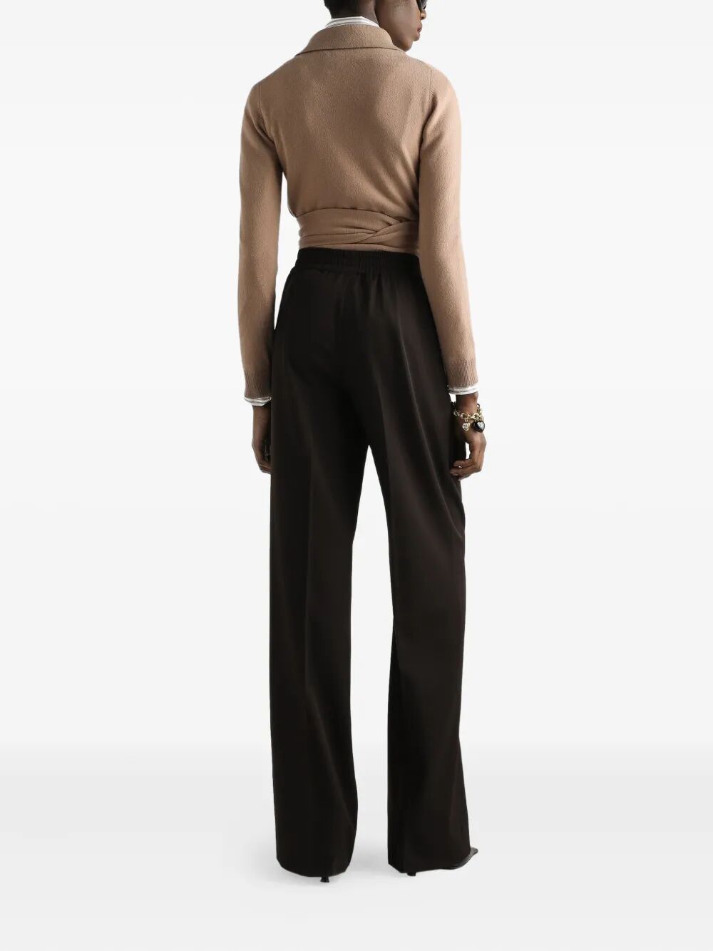 DOLCE & GABBANA Silk Shirt with Striped Print