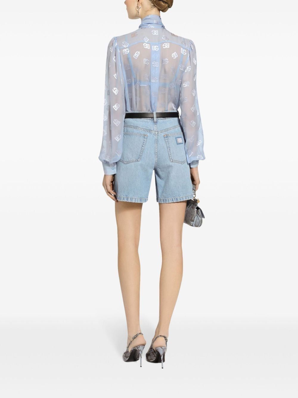 DOLCE & GABBANA Elegant Silk Blend Women's Shirt - SS25