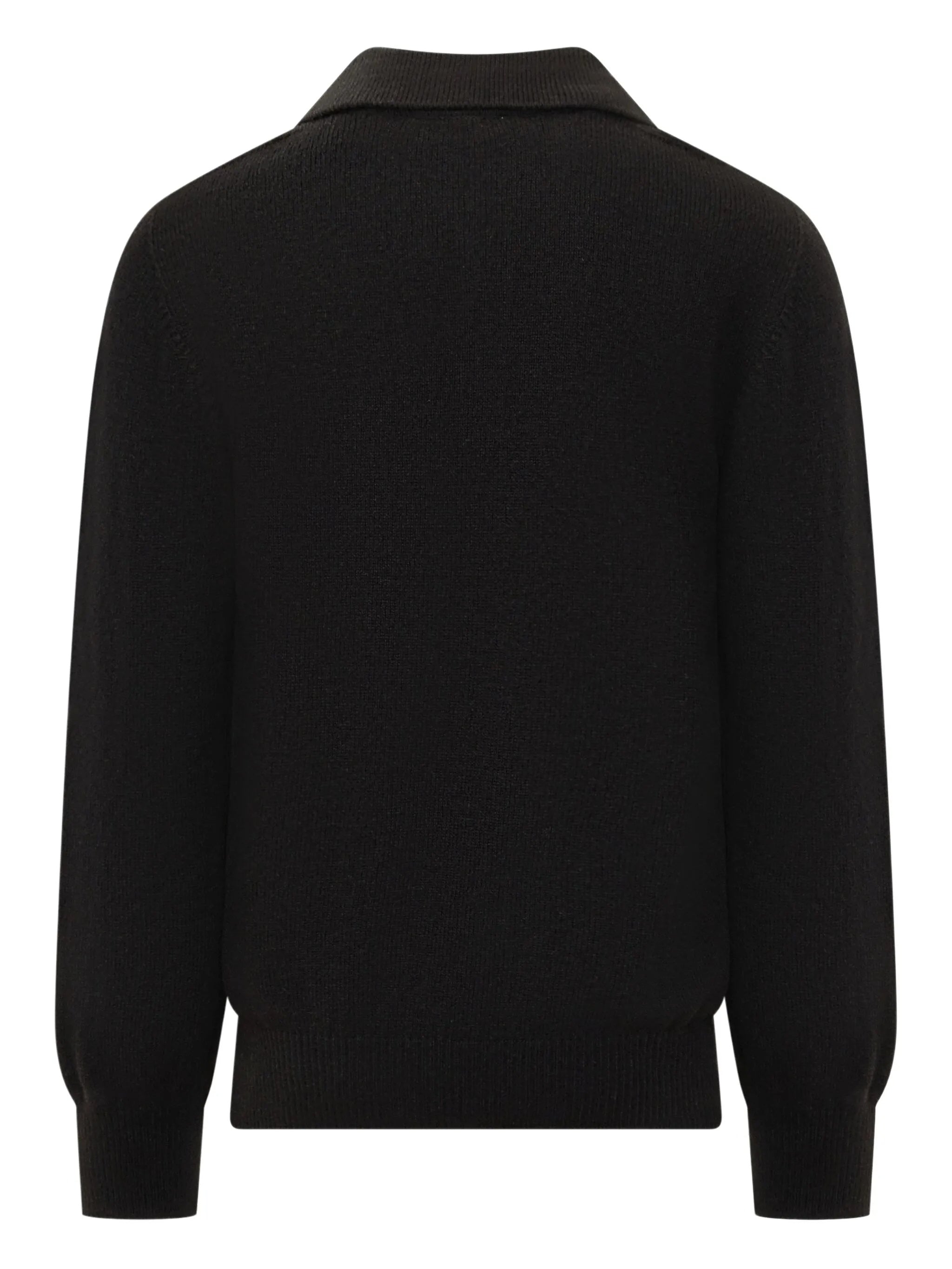 A PAPER KID Men's Merino Wool Polo