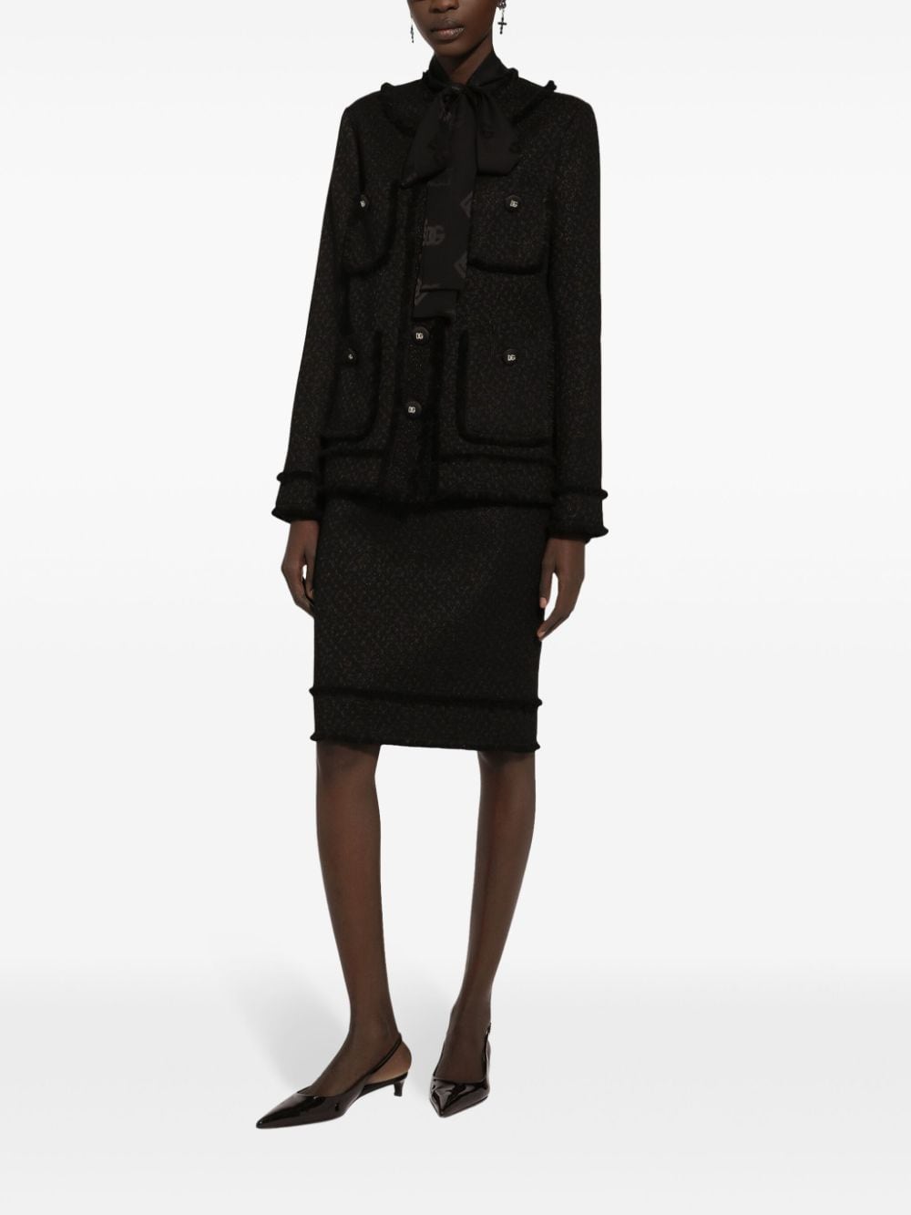 DOLCE & GABBANA Silk Charmeuse Regular Fit Shirt - Size 40