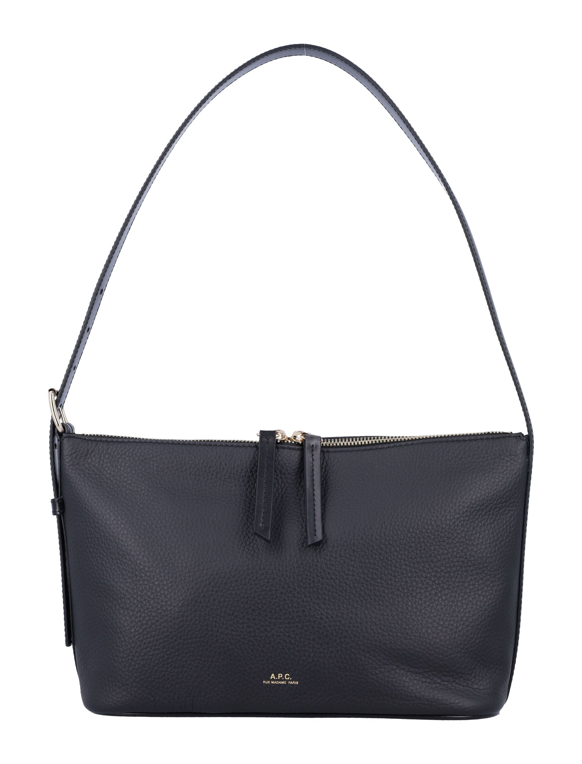 A.P.C. Mini Grained Leather Shoulder Handbag