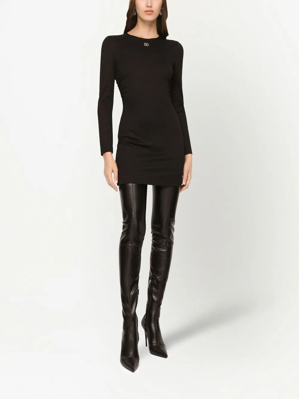 DOLCE & GABBANA Women's Mini Stretch Viscose Blend Dress