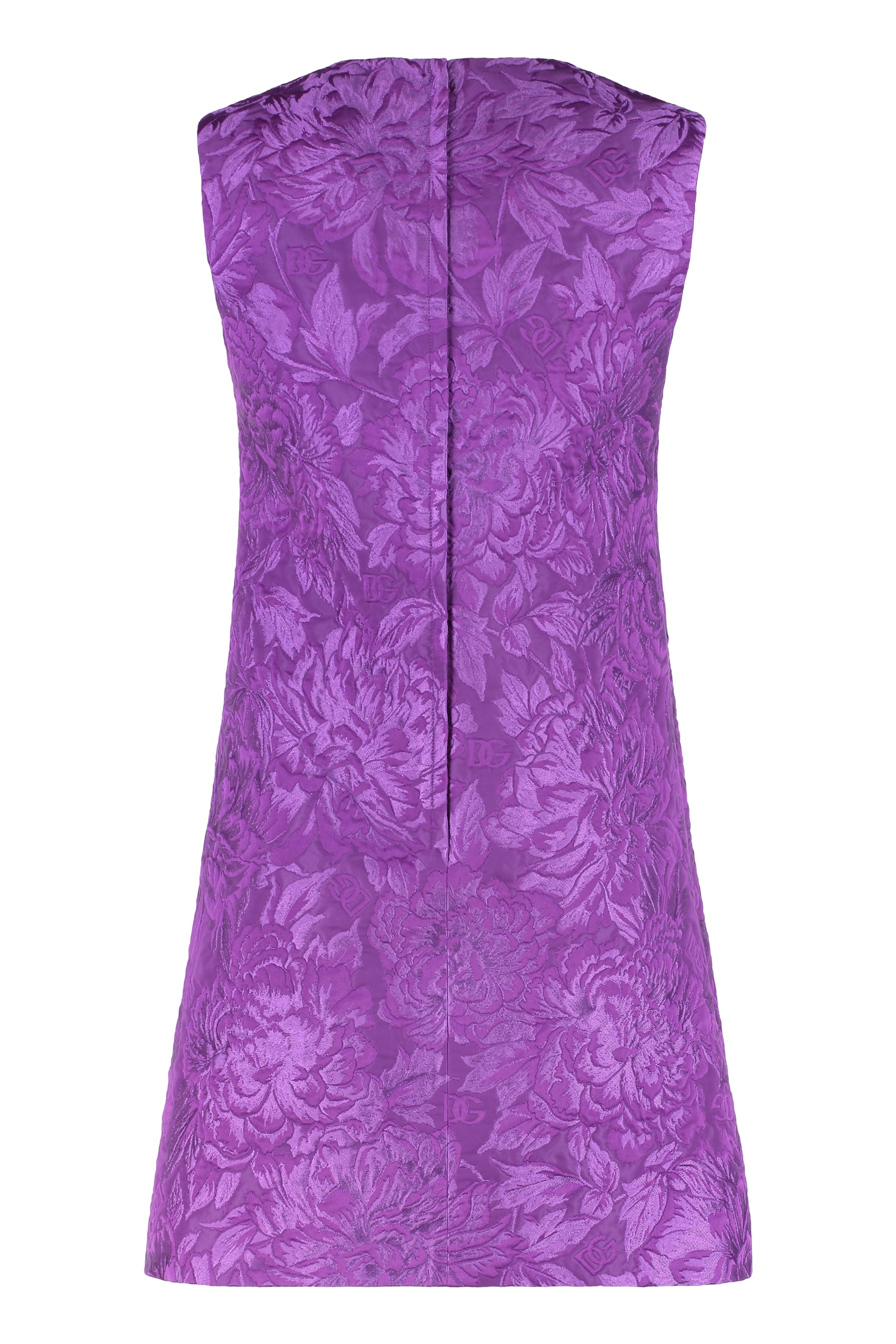 DOLCE & GABBANA Elegant Mini Dress with Brocade Effect