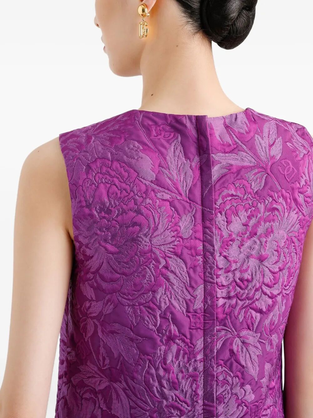 DOLCE & GABBANA Floral Jacquard Mini Dress