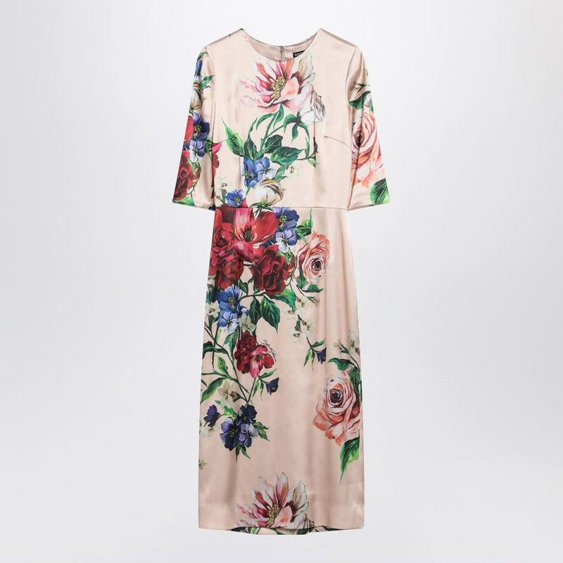 DOLCE & GABBANA Floral Print Midi Dress
