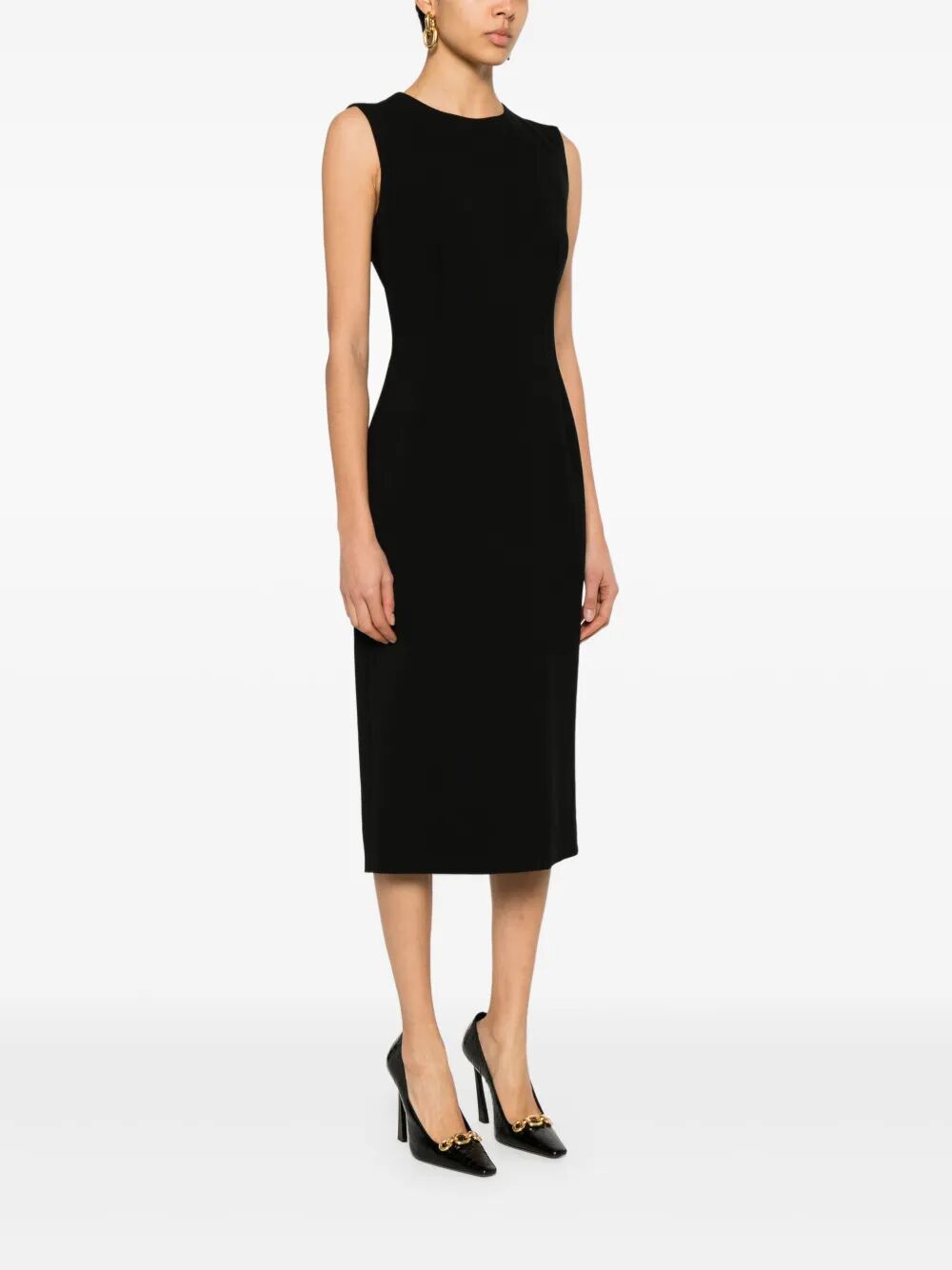 DOLCE & GABBANA Sleeveless Sheath Midi Dress