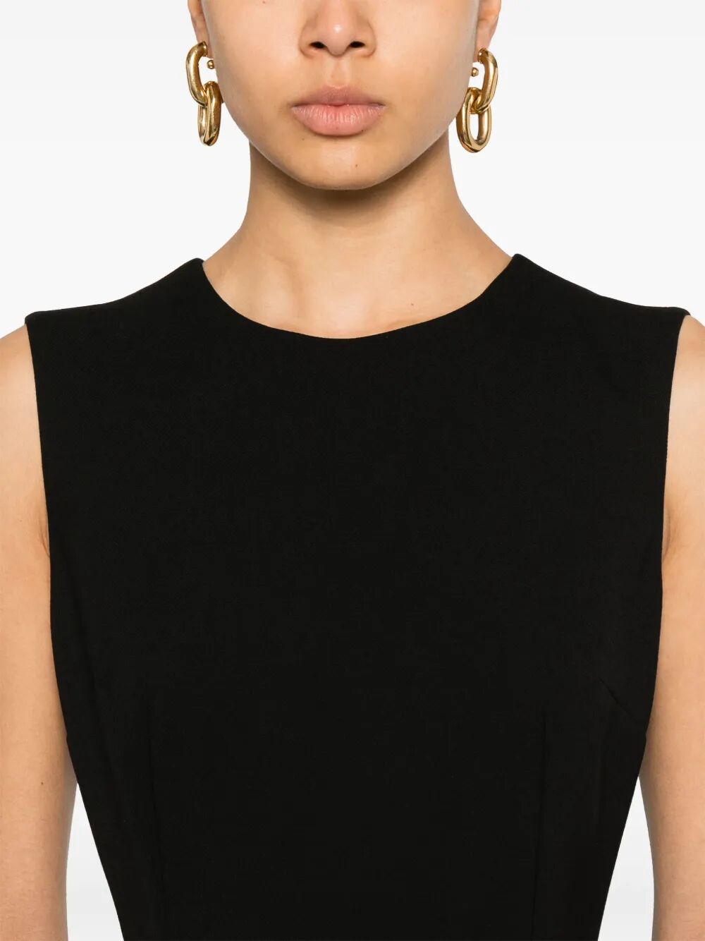 DOLCE & GABBANA Sleeveless Sheath Midi Dress