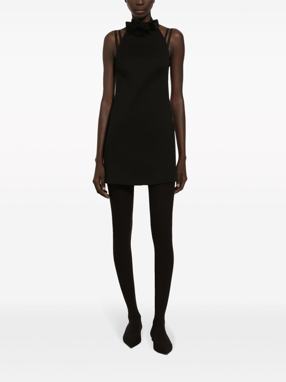 DOLCE & GABBANA Elegant Mini Dress with Back Neckline - Size 38 IT