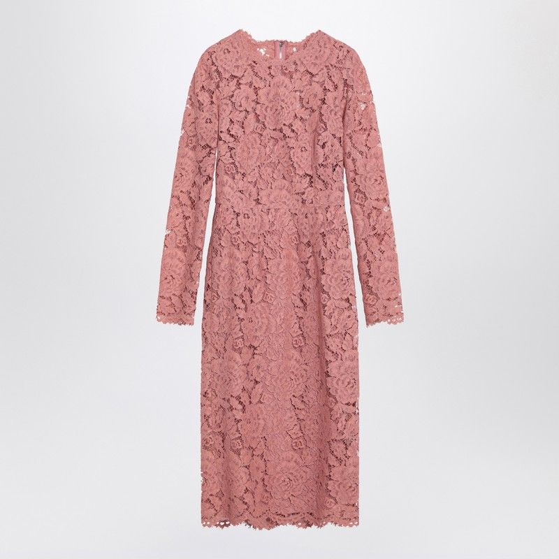 DOLCE & GABBANA Lace Tube Longuette Dress