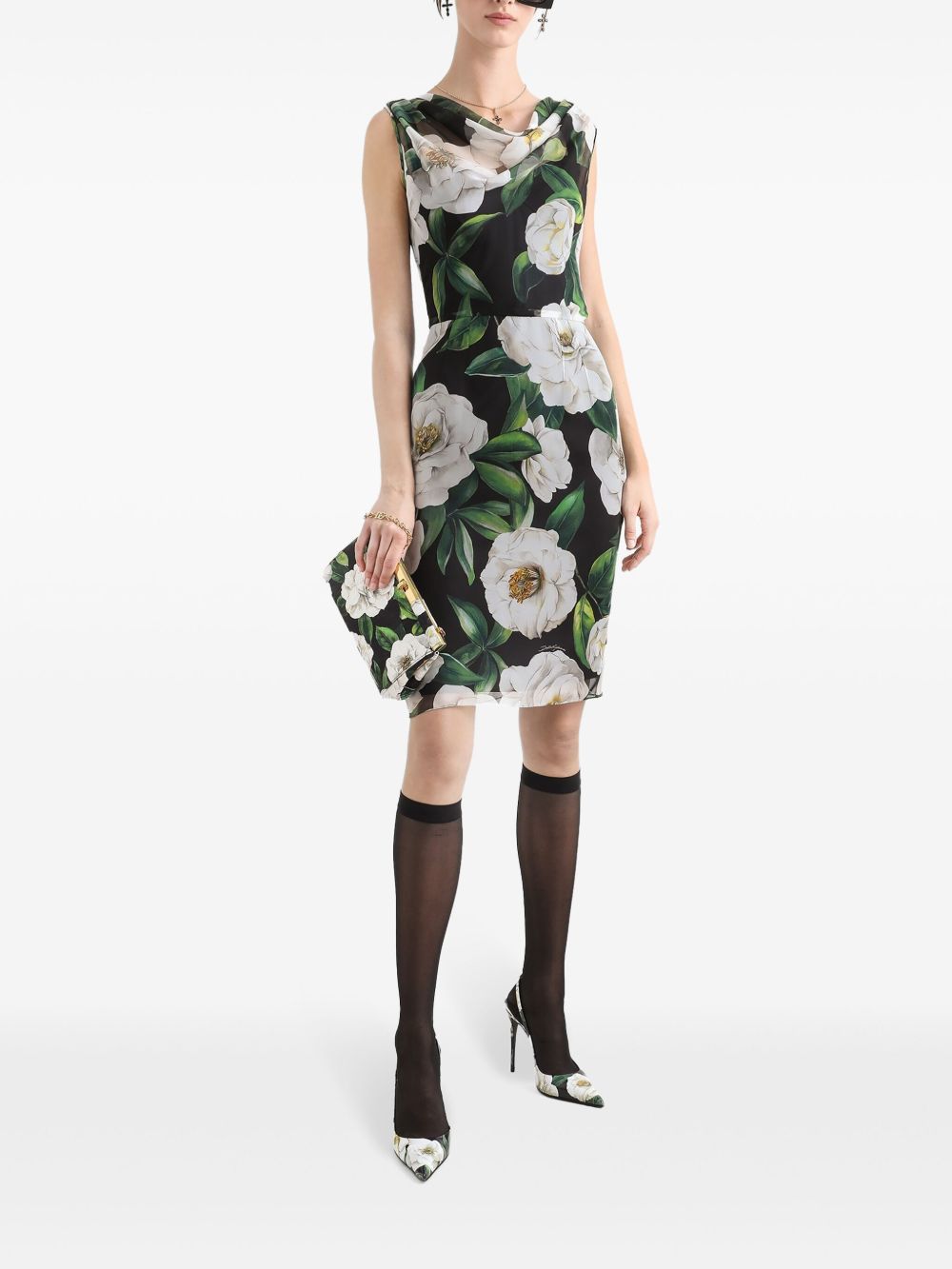 DOLCE & GABBANA Chic Midi Silk Dress for Women