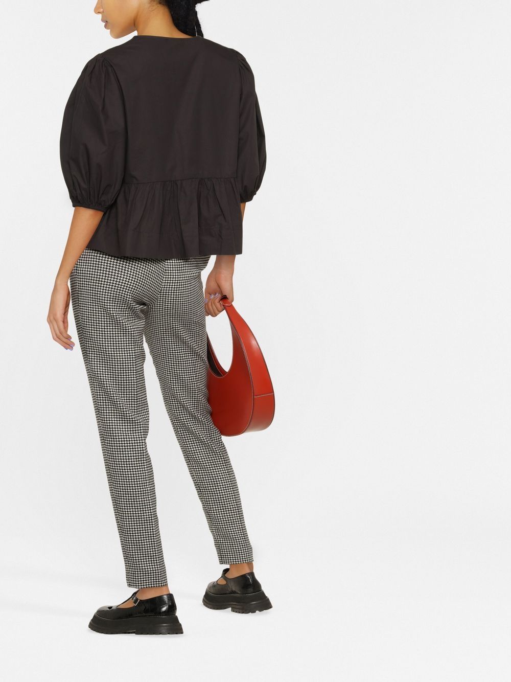 GANNI Women’s Cotton Peplum Mini Top