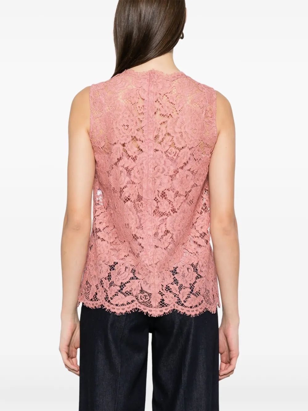DOLCE & GABBANA Elegant Floral Lace Top for Women