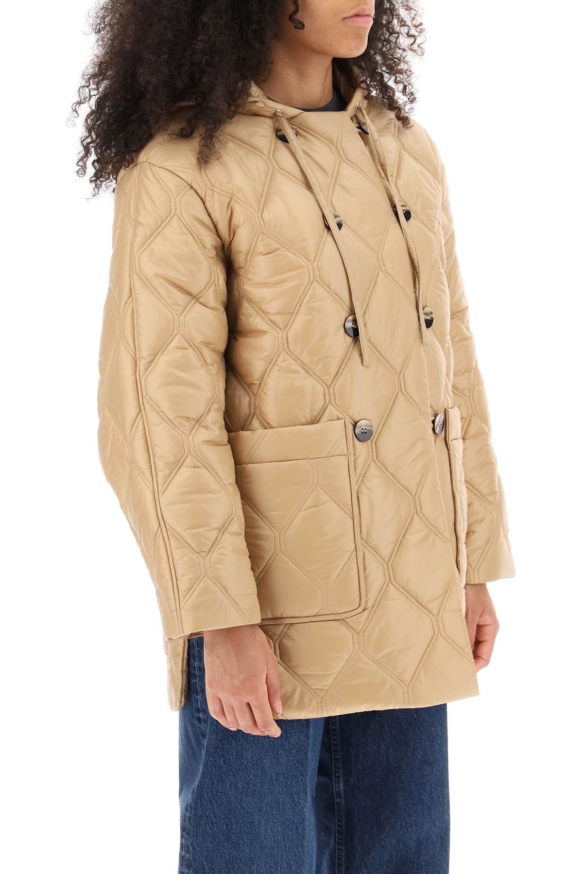 GANNI Women's Regular Fit Hooded Jacket
