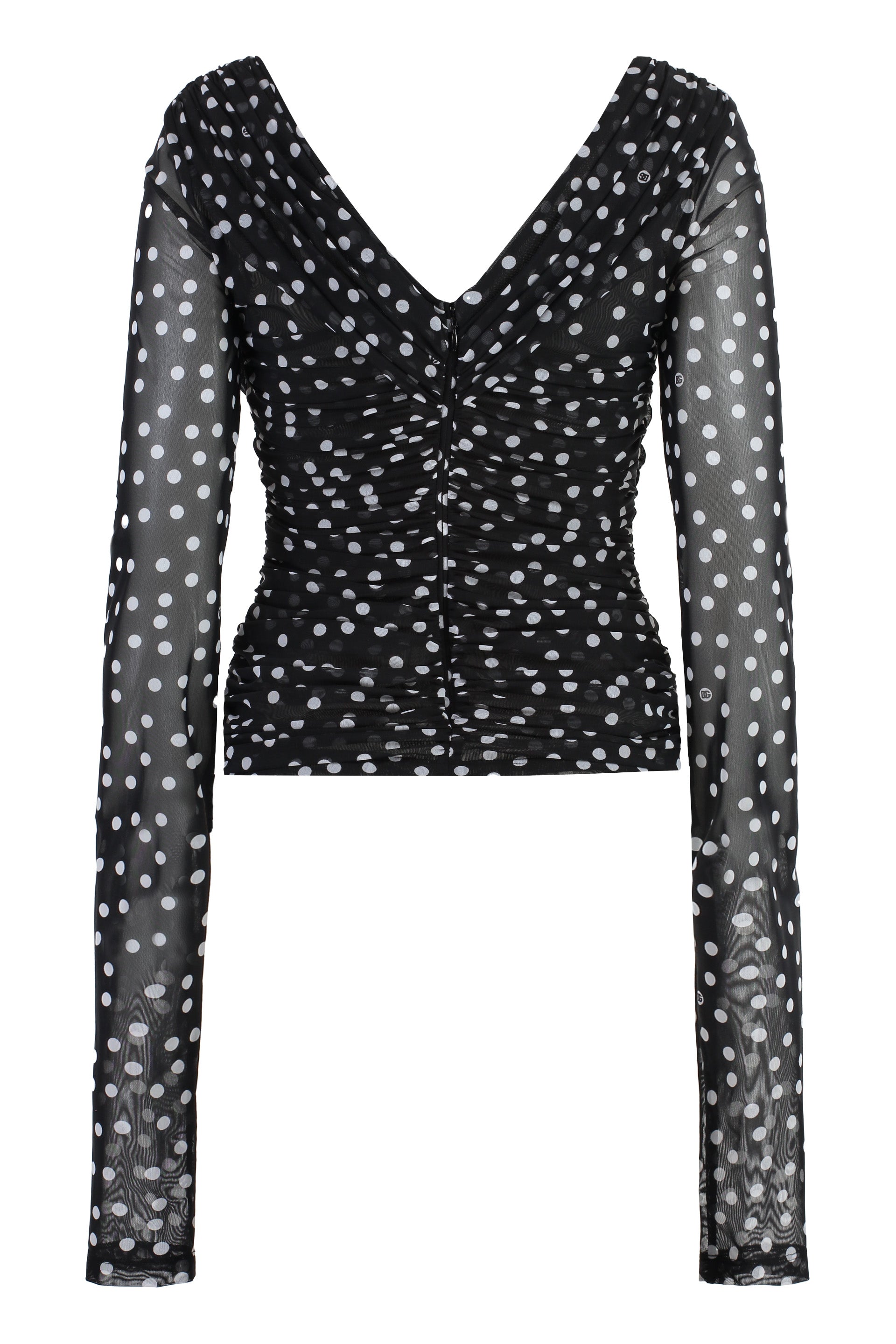 DOLCE & GABBANA Polka-Dot Tulle Top for Women