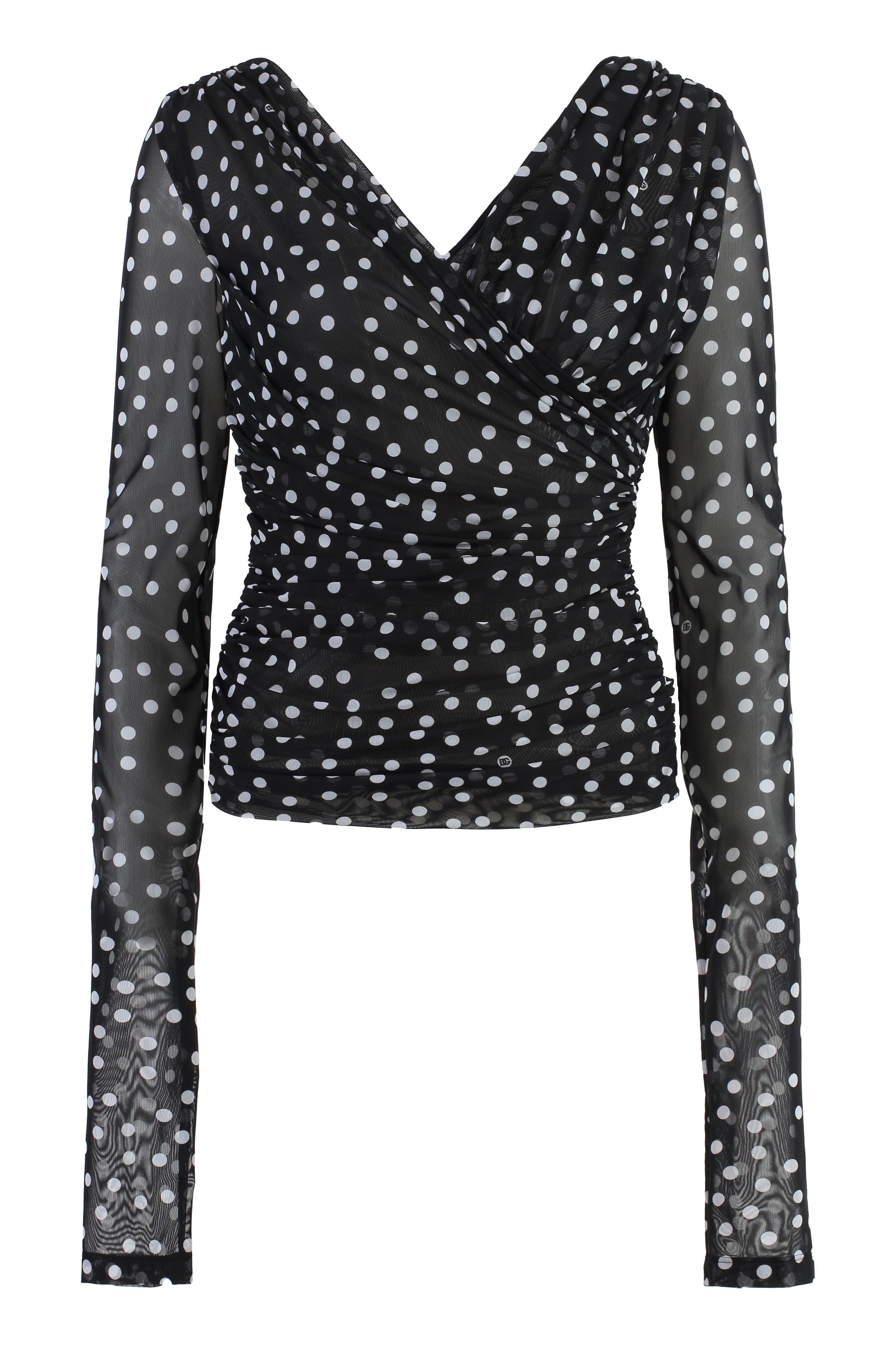 DOLCE & GABBANA Polka-Dot Tulle Top for Women