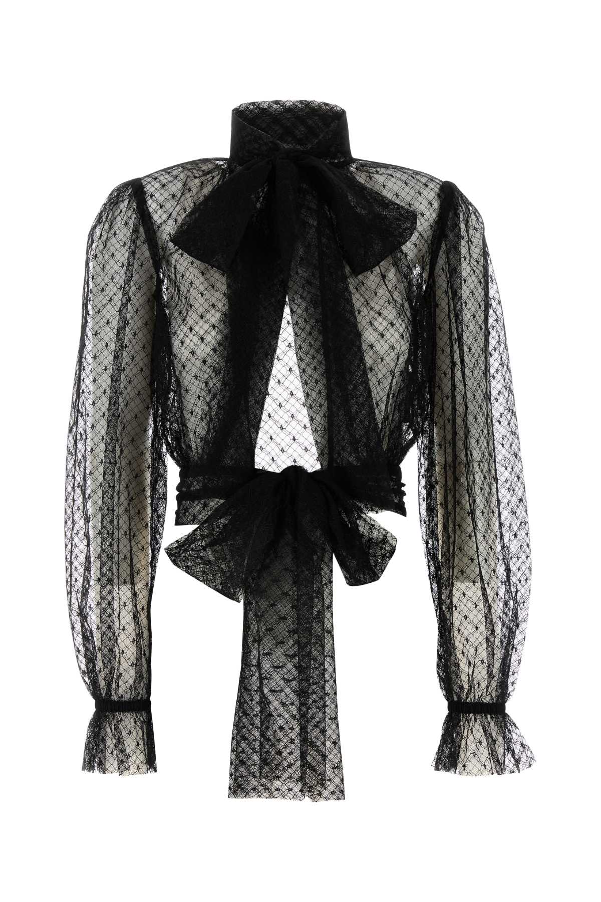 DOLCE & GABBANA Elegant Lace Blouse for Women - FW24 Collection