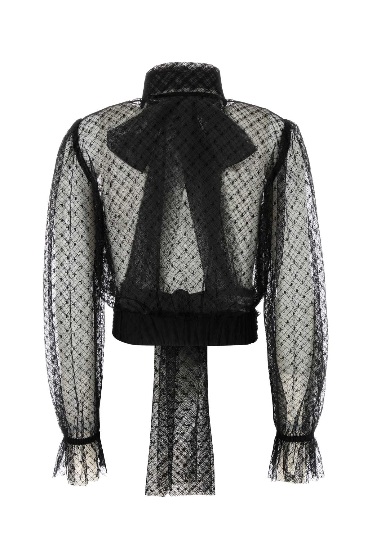DOLCE & GABBANA Elegant Lace Blouse for Women - FW24 Collection