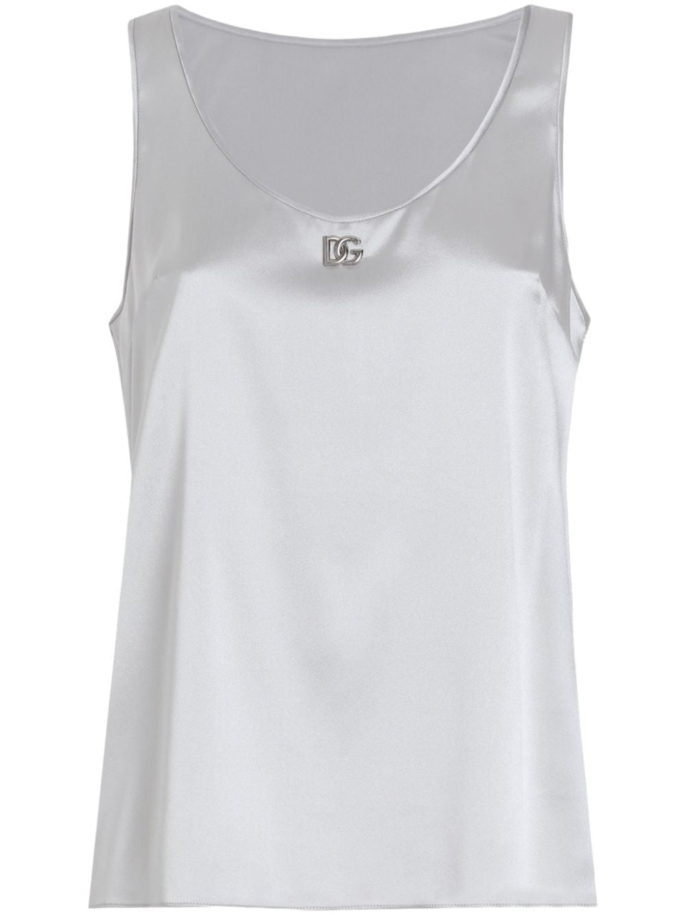 DOLCE & GABBANA Stretch Satin Women's Tank Top