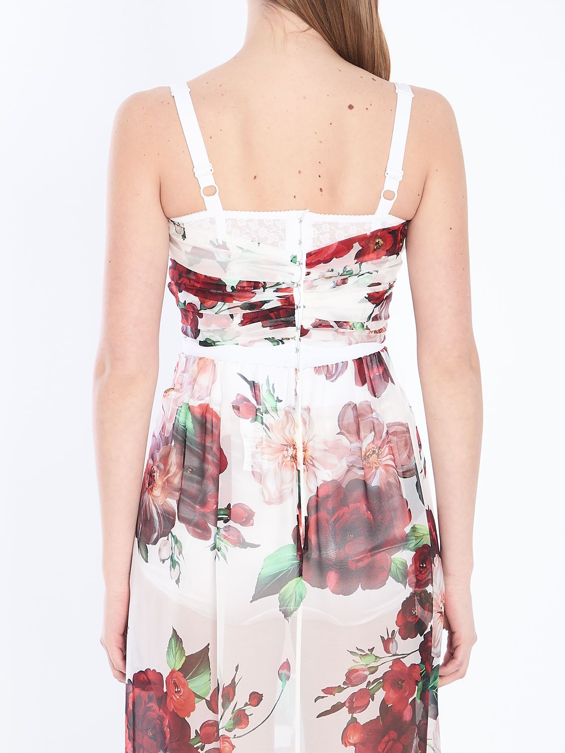 DOLCE & GABBANA Floral Print Bustier Top
