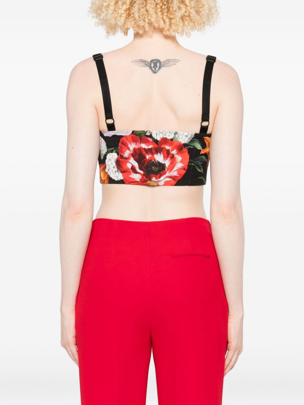 DOLCE & GABBANA Floral Printed Dress with Adjustable Straps