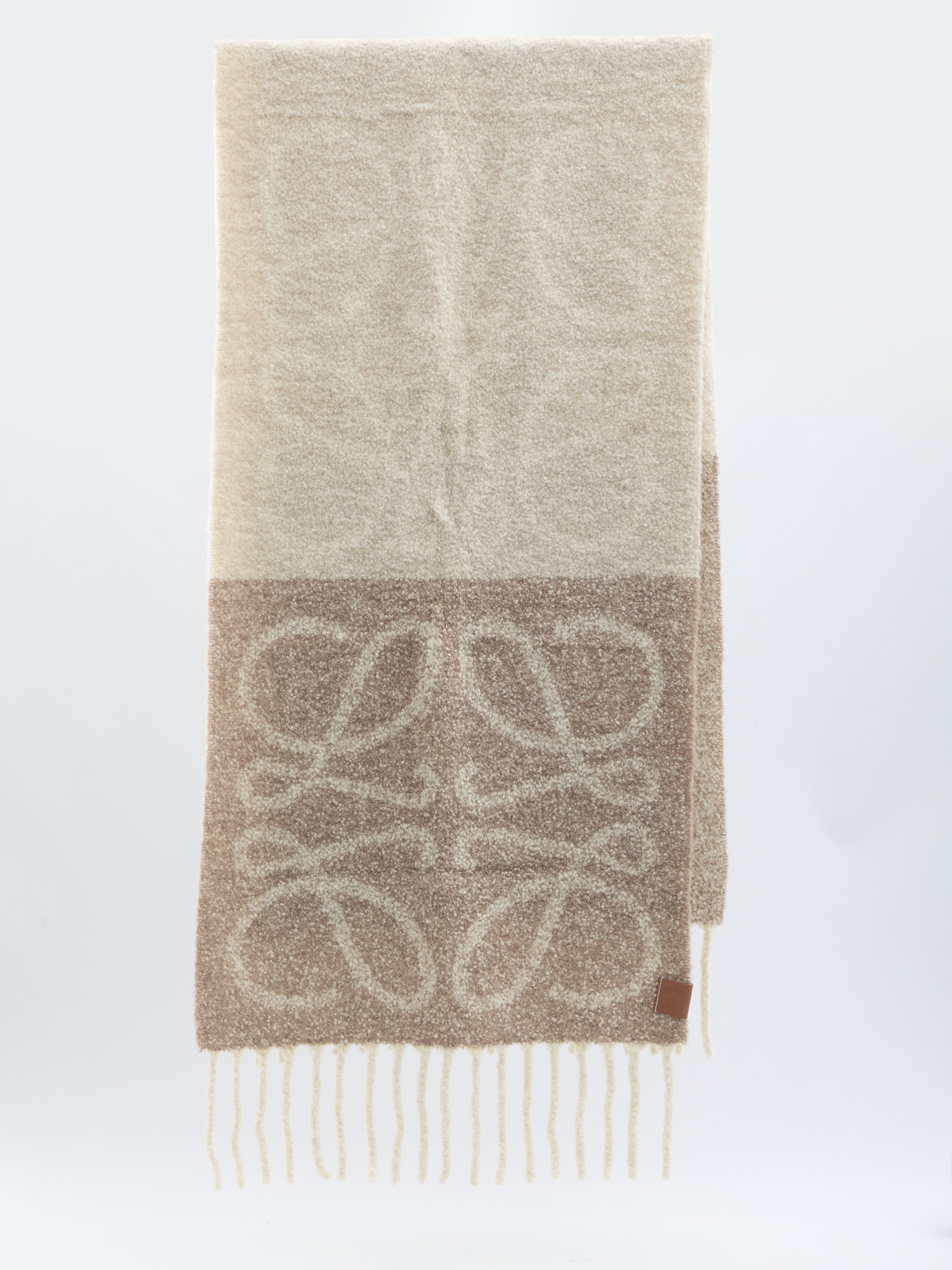LOEWE Anagram Scarf 45x200 cm in Wool and Alpaca Blend