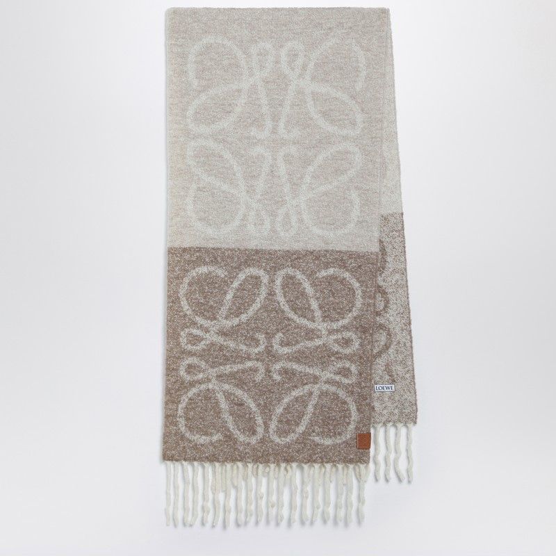 LOEWE Anagram Pattern Scarf - Elegant Design