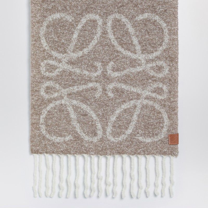 LOEWE Anagram Pattern Scarf - Elegant Design