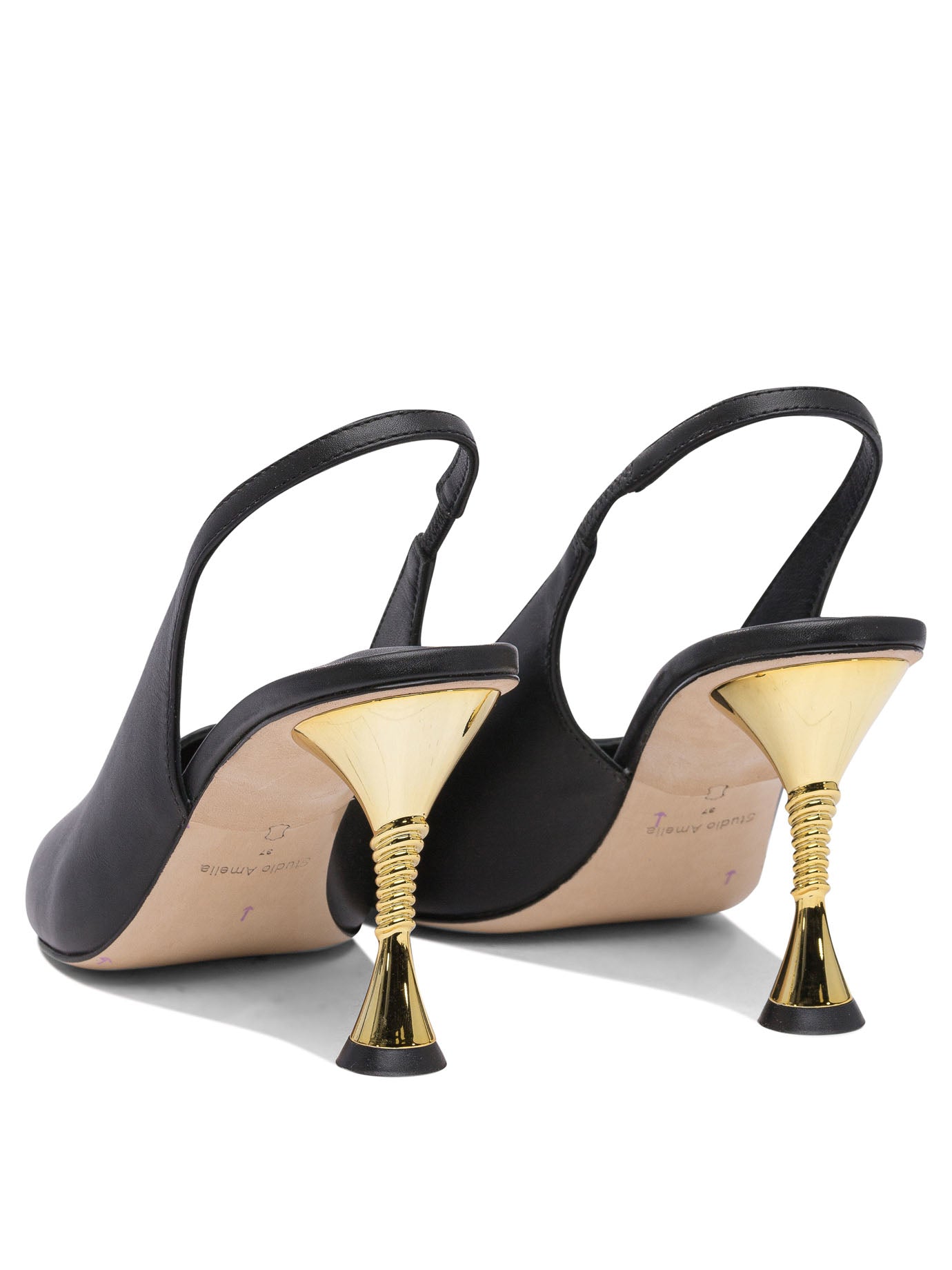 STUDIO AMELIA High Heeled Leather Pumps for Women