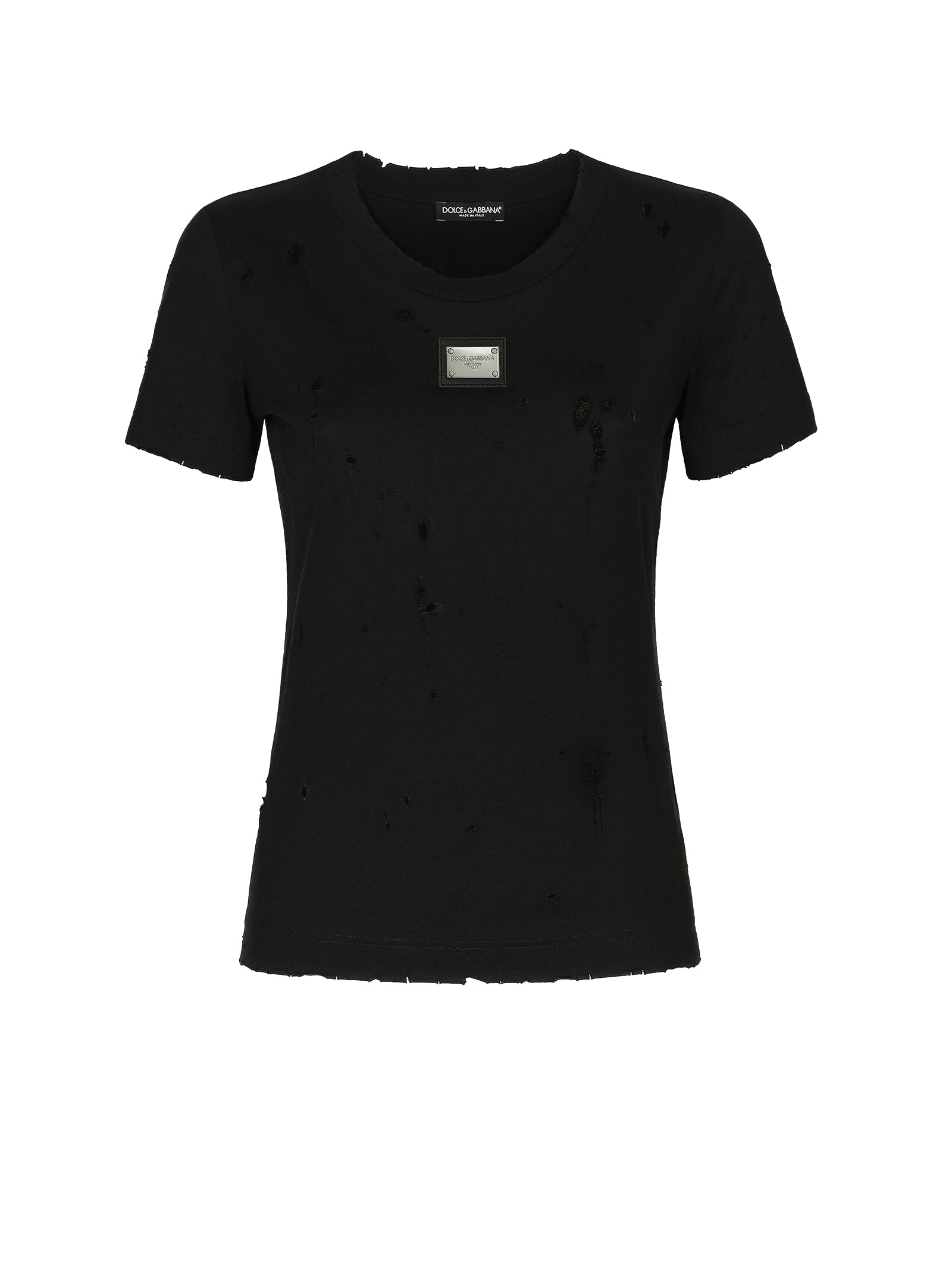 DOLCE & GABBANA Worn Effect T-Shirt for Women - FW23 Collection