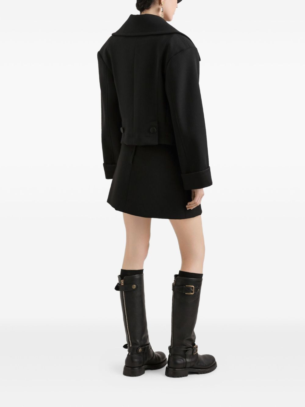 DOLCE & GABBANA Double-Breasted Cropped Jacket