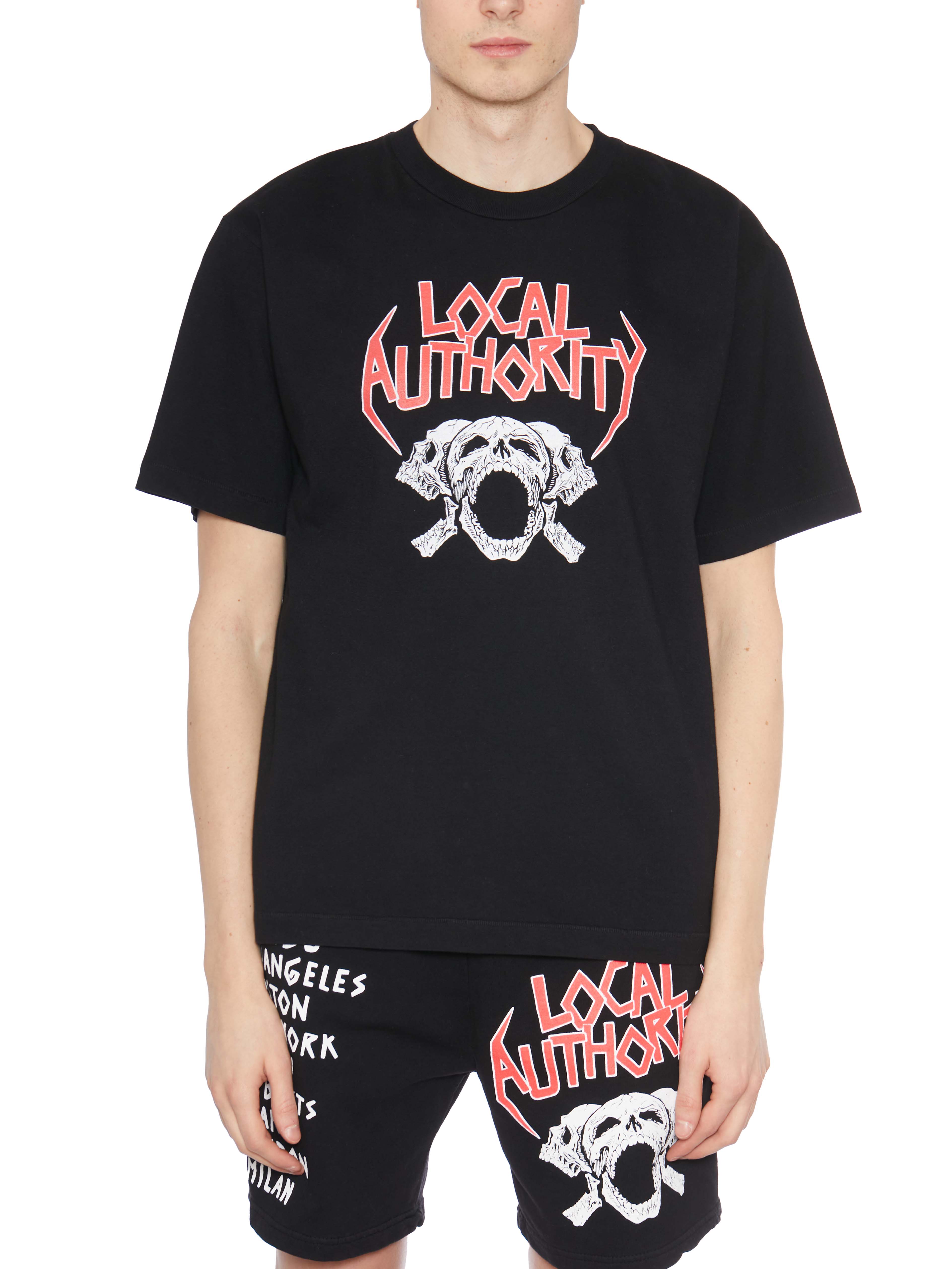 LOCAL AUTHORITY Skull Graphic T-Shirt - Size M