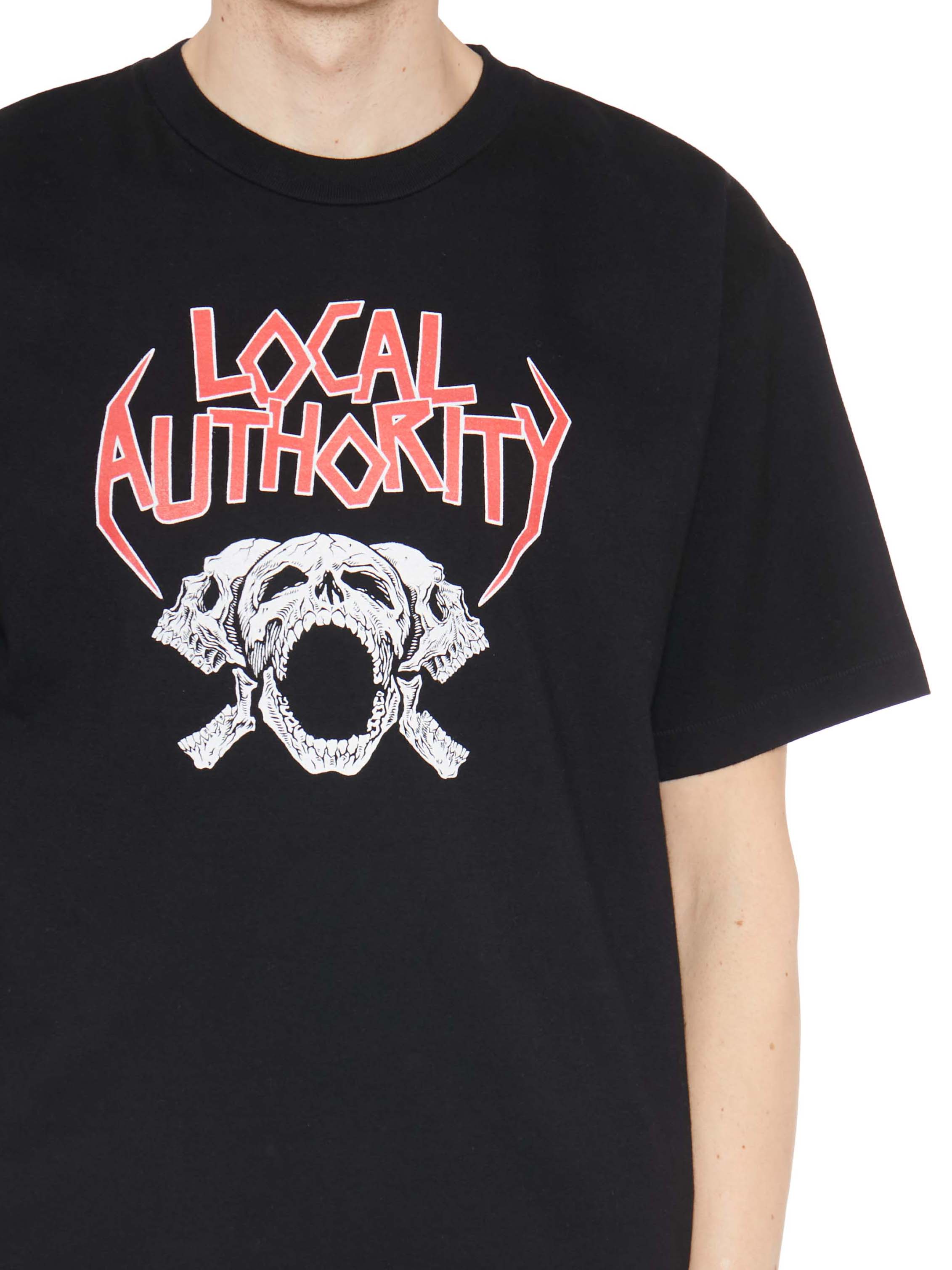 LOCAL AUTHORITY Skull Graphic T-Shirt - Size M