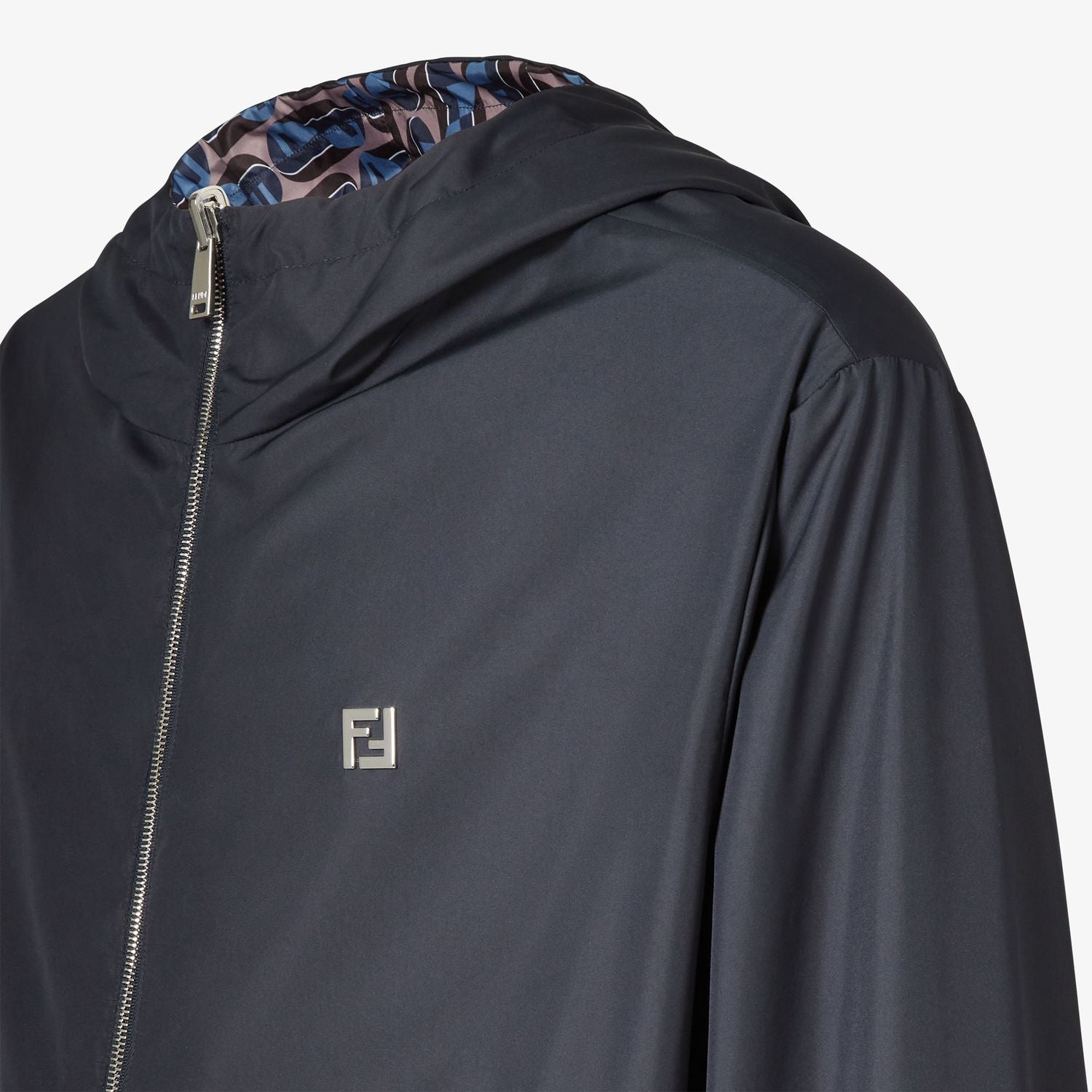 FENDI Reversible Polyester Windbreaker Jacket for Men
