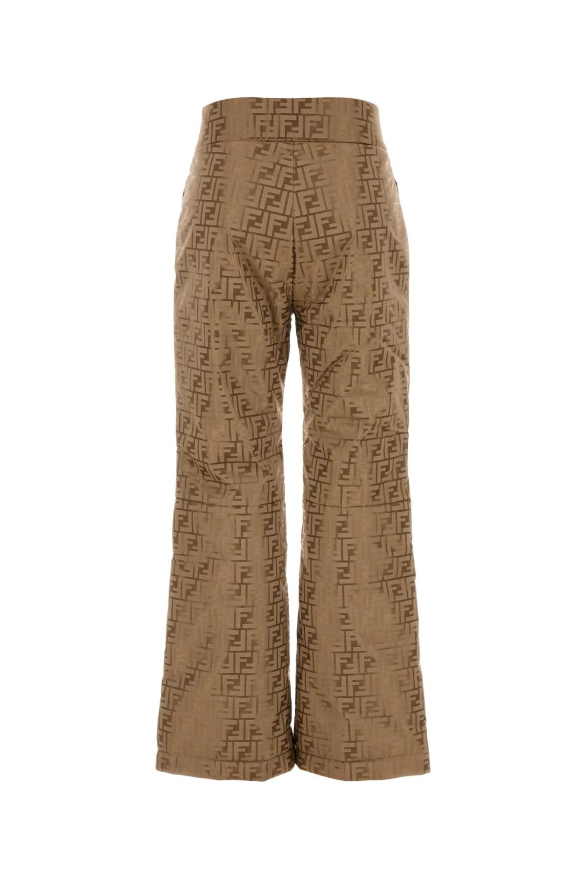 FENDI Embroidered Cotton Blend Ski Pants for Women