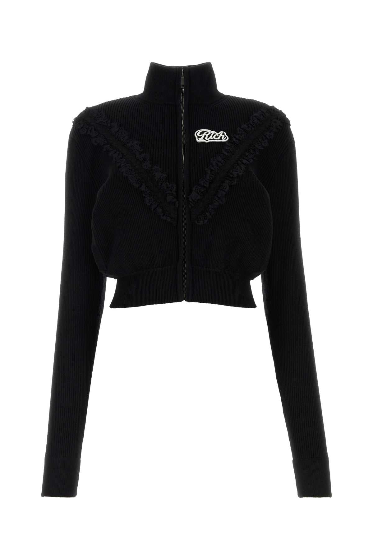 ALESSANDRA RICH Elegant Wool Blend Cardigan for Women - FW23 Collection