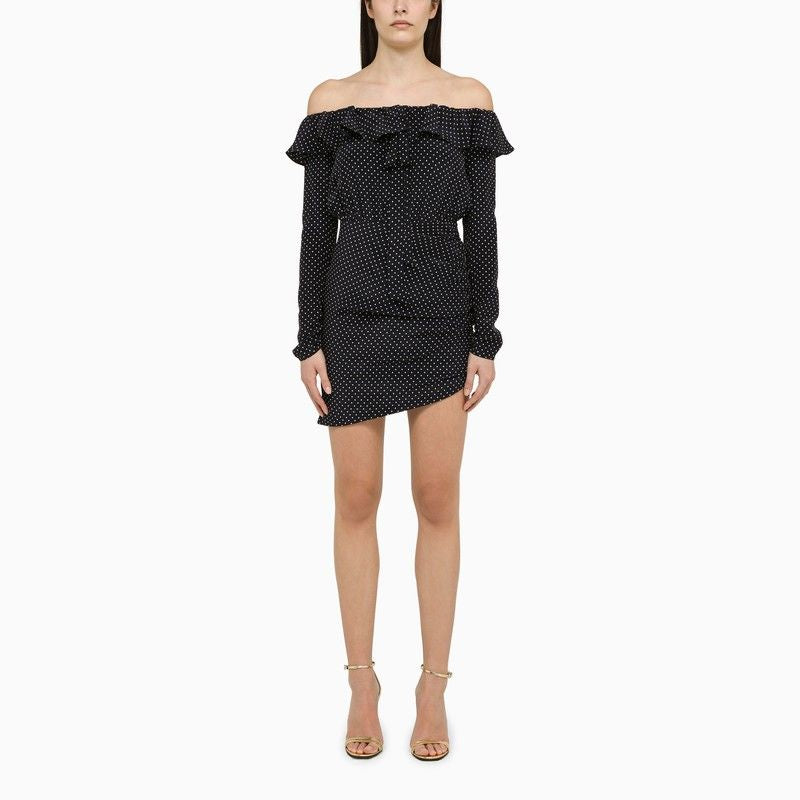 ALESSANDRA RICH Chic Polka Dot Mini Dress for Women