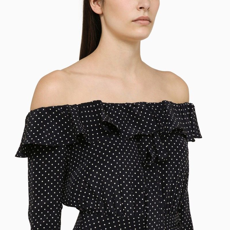 ALESSANDRA RICH Chic Polka Dot Mini Dress for Women