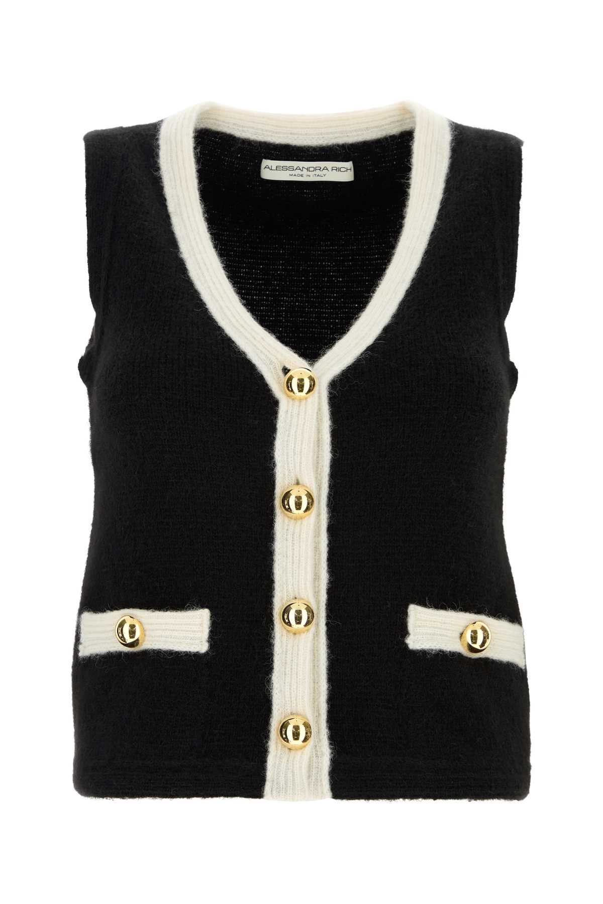 ALESSANDRA RICH Alpaca Blend Knit Vest for Women