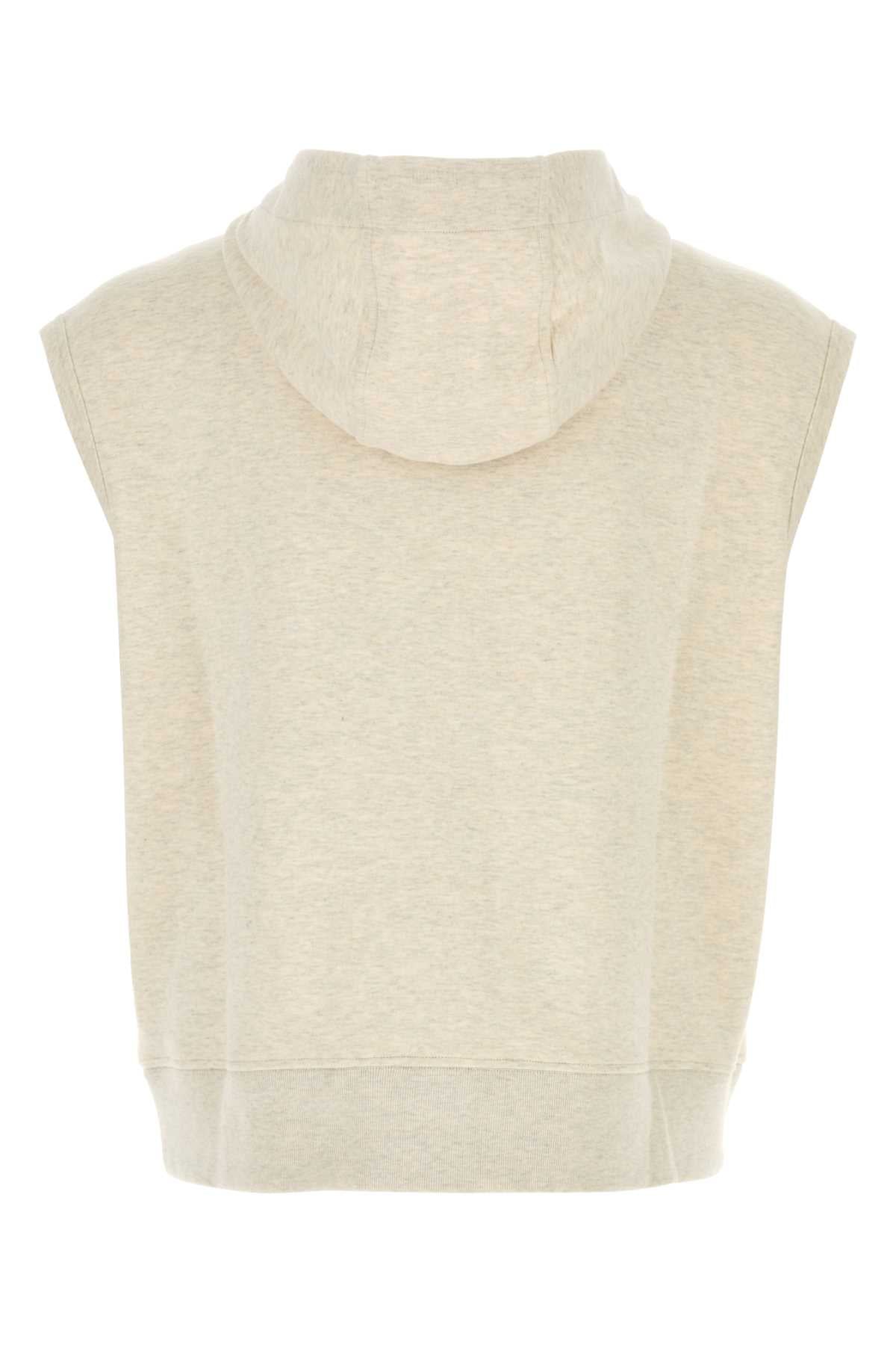 FENDI Men's Melange Crema Stretch Sweatshirt