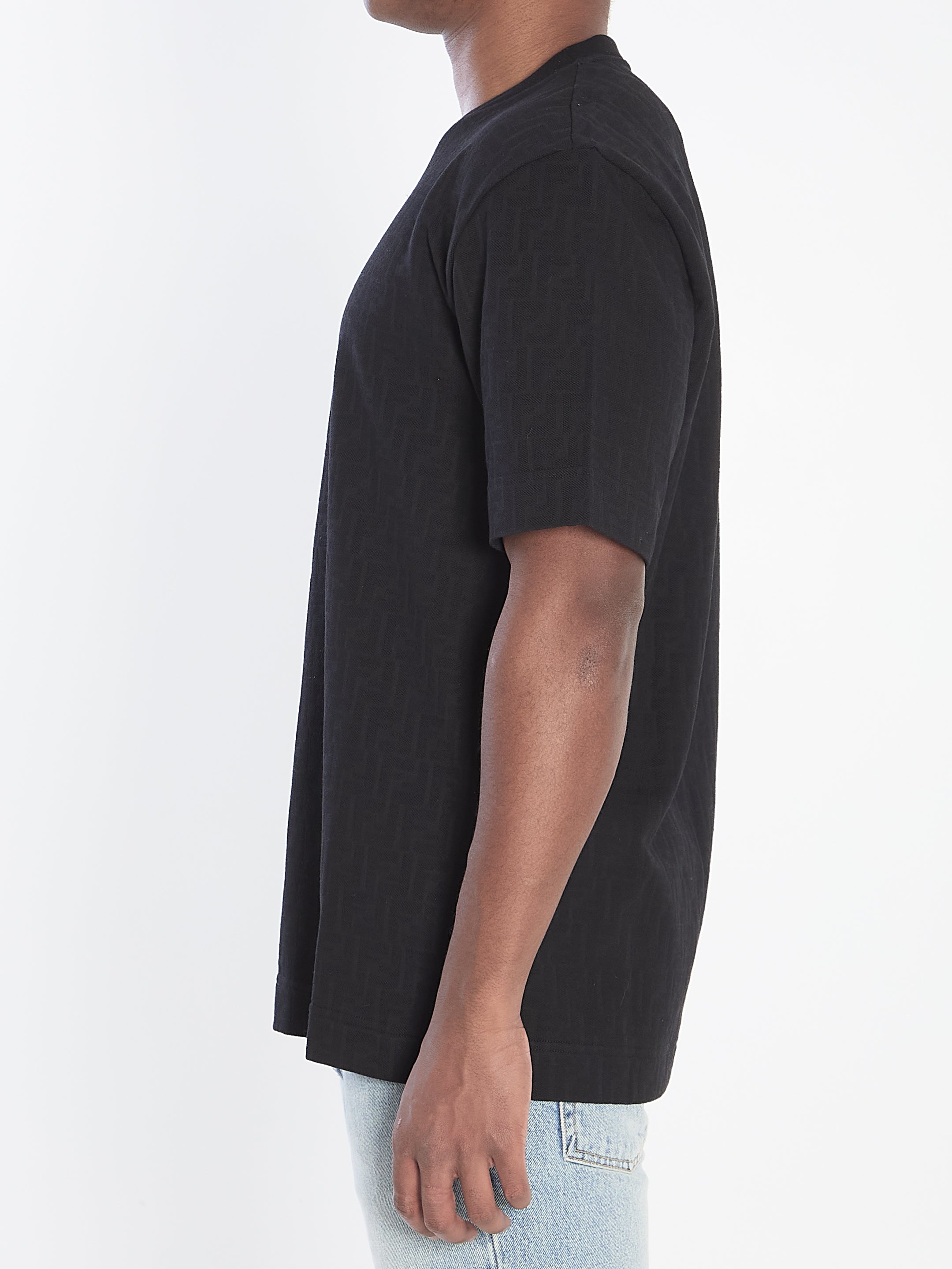 FENDI Men's FF Jacquard Piqué T-Shirt - Regular Fit